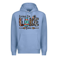 Colony Blue living on lake time Premium Hoodie - CowhideDigitalArt