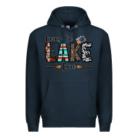 Navy living on lake time Premium Hoodie - CowhideDigitalArt