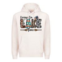 Pale Pink living on lake time Premium Hoodie - CowhideDigitalArt
