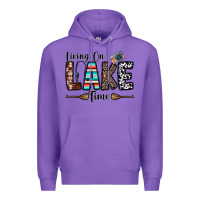 Purple living on lake time Premium Hoodie - CowhideDigitalArt