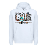 White living on lake time Premium Hoodie - CowhideDigitalArt