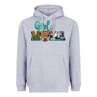 Heather Grey girl mama Heavyweight Hoodie - JahusDesignShop