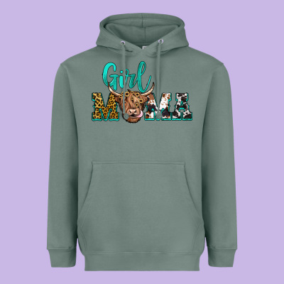 Girl Mama Heavyweight Hoodie Designed By Jahusdesignshop