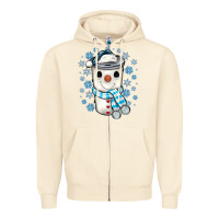 Sandshell snowman coffee cup Zipper Hoodie - JahusDesignShop