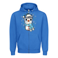 True Royal snowman coffee cup Zipper Hoodie - JahusDesignShop