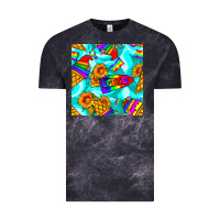 Cloud Black Pride lgbtq ice cream and sunflowers seamless Vintage Tee - BundleAndBundleShop