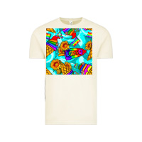 Vintage Arctic Pride lgbtq ice cream and sunflowers seamless Vintage Tee - BundleAndBundleShop