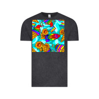 Vintage Black Pride lgbtq ice cream and sunflowers seamless Vintage Tee - BundleAndBundleShop