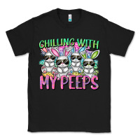 Black Chilling with my peeps Easter bunnies Classic Tee - CowGirlArtShop
