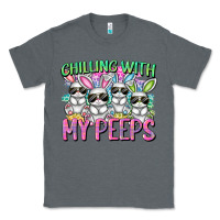 Charcoal Heather Chilling with my peeps Easter bunnies Classic Tee - CowGirlArtShop