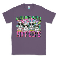 Lavender Chilling with my peeps Easter bunnies Classic Tee - CowGirlArtShop