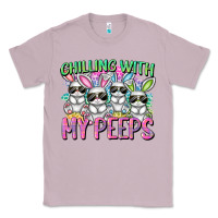 Lilac Chilling with my peeps Easter bunnies Classic Tee - CowGirlArtShop