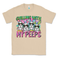 Mushroom Chilling with my peeps Easter bunnies Classic Tee - CowGirlArtShop