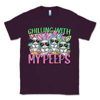 Plum Chilling with my peeps Easter bunnies Classic Tee - CowGirlArtShop