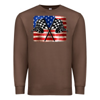 Chestnut American Racing Flag Premium Sweatshirt - JahusDesignShop