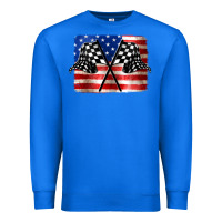 True Royal American Racing Flag Premium Sweatshirt - JahusDesignShop