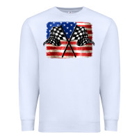 White American Racing Flag Premium Sweatshirt - JahusDesignShop