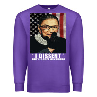 Purple Notorious R.B.G. Funny Progressive, Liberal Ruth Bader Ginsburg Premium Sweatshirt - artisFamous