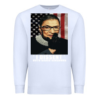 White Notorious R.B.G. Funny Progressive, Liberal Ruth Bader Ginsburg Premium Sweatshirt - artisFamous