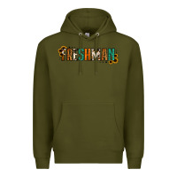 Army Green freshman Premium Hoodie - Jasminsmagicworld