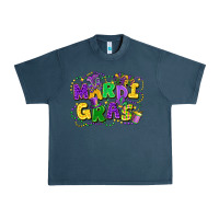 Midnight Navy mardi gras Urban Heavy Tee - FaDigitalArtStudio