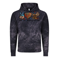 Cloud Black Western Peace Love American Golden Eagle Vintage Hoodie - LillyAllenDesigns