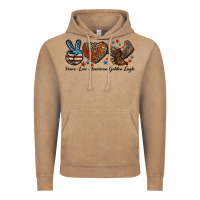 Vintage Coffee Western Peace Love American Golden Eagle Vintage Hoodie - LillyAllenDesigns