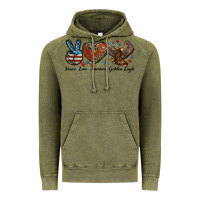 Vintage Olive Western Peace Love American Golden Eagle Vintage Hoodie - LillyAllenDesigns