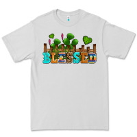 Dove Grey blessed olivia Premium Tee - OliviaCreatesArt