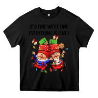 Black its fine were fine everything is fine Heavy Core Tee - CowGirlArtShop