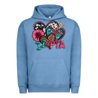 Pigment Pebble Blue pta physical therapy assistant hearts Urban Hoodie - Jasminsmagicworld