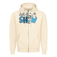 Sandshell let it snow snowman coffee Zipper Hoodie - JahusDesignShop