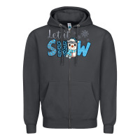 Smoke let it snow snowman coffee Zipper Hoodie - JahusDesignShop