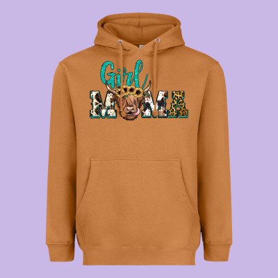 Girl Mama Heavyweight Hoodie Designed By Jahusdesignshop