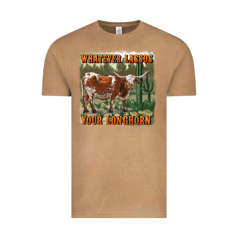 Whatever Lassos Your Longhorn Vintage Tee by RanaPortraitStore | Teevron