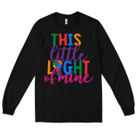 Black This Little Light Of Mine Long Sleeve Tee - CowhideDigitalArt