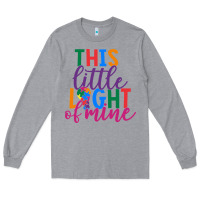Heather Grey This Little Light Of Mine Long Sleeve Tee - CowhideDigitalArt