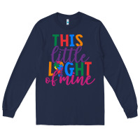 Navy This Little Light Of Mine Long Sleeve Tee - CowhideDigitalArt
