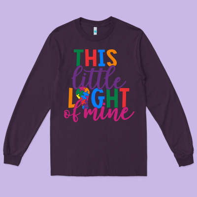 This Little Light Of Mine Long Sleeve Tee Designed By Cowhidedigitalart