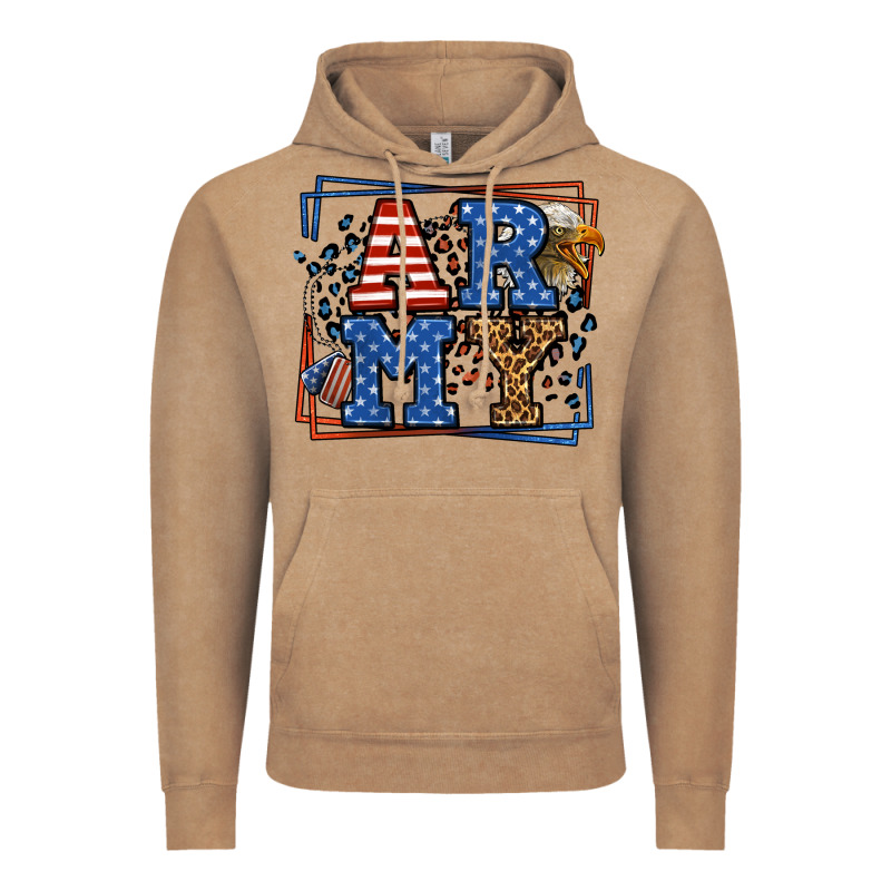 Army Veteran Leopard Frame 4th Of July Vintage Hoodie by LillyAllenDesigns | Teevron