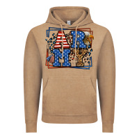 Vintage Coffee Army Veteran leopard frame 4th of July Vintage Hoodie - LillyAllenDesigns