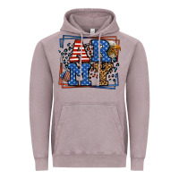 Vintage Zinc Army Veteran leopard frame 4th of July Vintage Hoodie - LillyAllenDesigns
