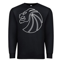 Black outline seven lions Premium Sweatshirt - artisFamous