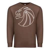 Chestnut outline seven lions Premium Sweatshirt - artisFamous