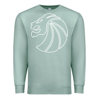 Seafoam outline seven lions Premium Sweatshirt - artisFamous