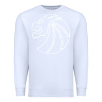 White outline seven lions Premium Sweatshirt - artisFamous