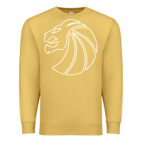 Antique Gold outline seven lions Premium Sweatshirt - artisFamous