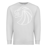 Dove Grey outline seven lions Premium Sweatshirt - artisFamous