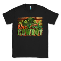 Black One lucky Cowboy St. Patrick's Day Classic Tee - CowGirlArtShop