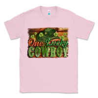 Bubblegum Pink One lucky Cowboy St. Patrick's Day Classic Tee - CowGirlArtShop